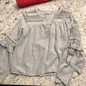 Zara top with bell sleeves! So cute